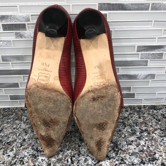 Talbots Genuine Leather Pumps with Faux Buckle - Picture 3 of 6